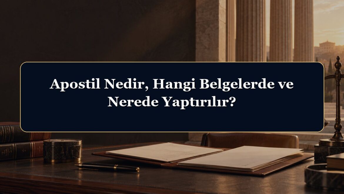 Apostil Nedir, Hangi Belgelerde ve Nerede Yaptırılır?