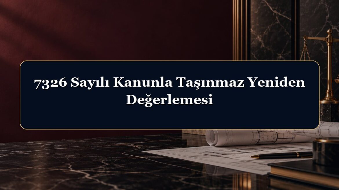 7326 Sayılı Kanunla Taşınmaz Yeniden Değerlemesi