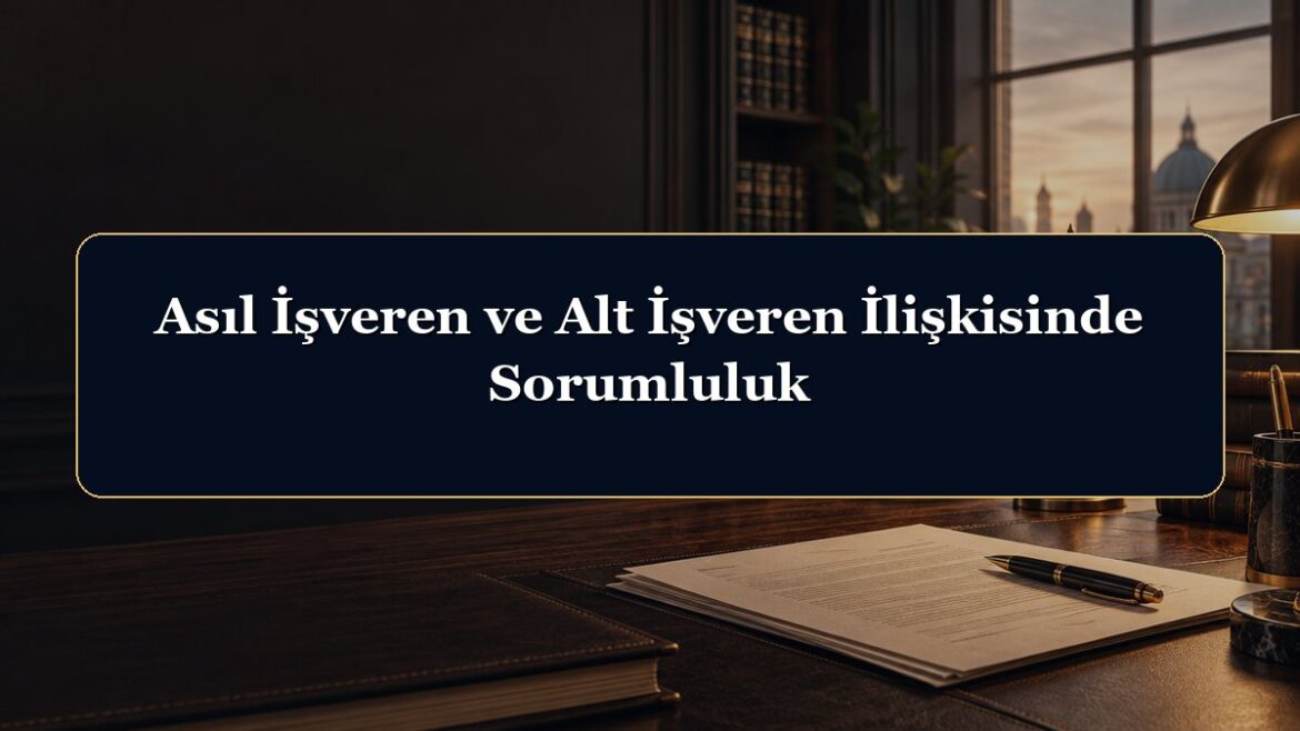 Asıl İşveren ve Alt İşveren İlişkisinde Sorumluluk