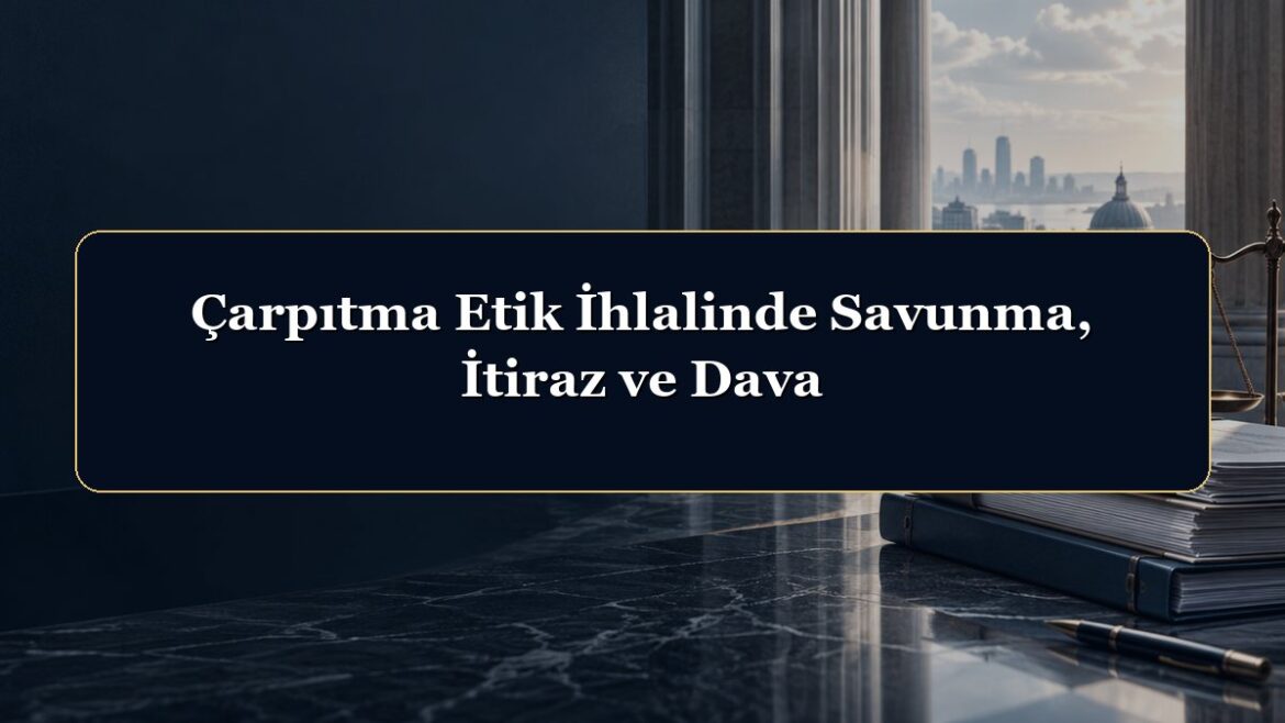 Çarpıtma Etik İhlalinde Savunma, İtiraz ve Dava