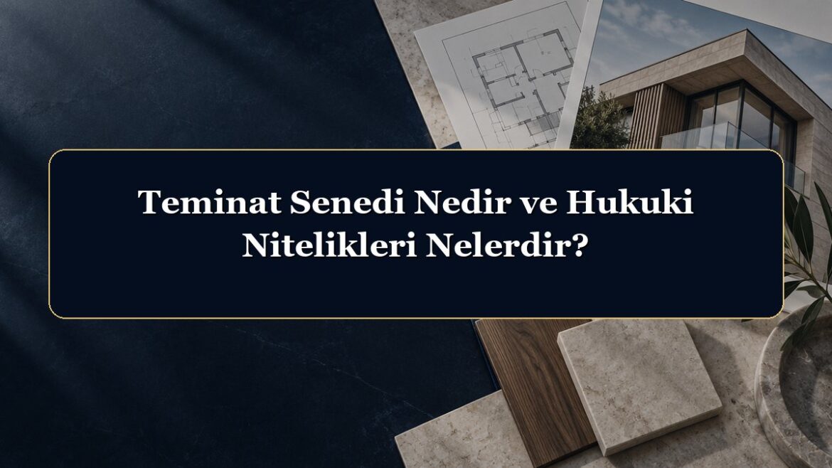 Teminat Senedi Nedir ve Hukuki Nitelikleri Nelerdir?