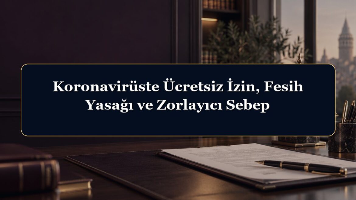 Koronavirüste Ücretsiz İzin, Fesih Yasağı ve Zorlayıcı Sebep