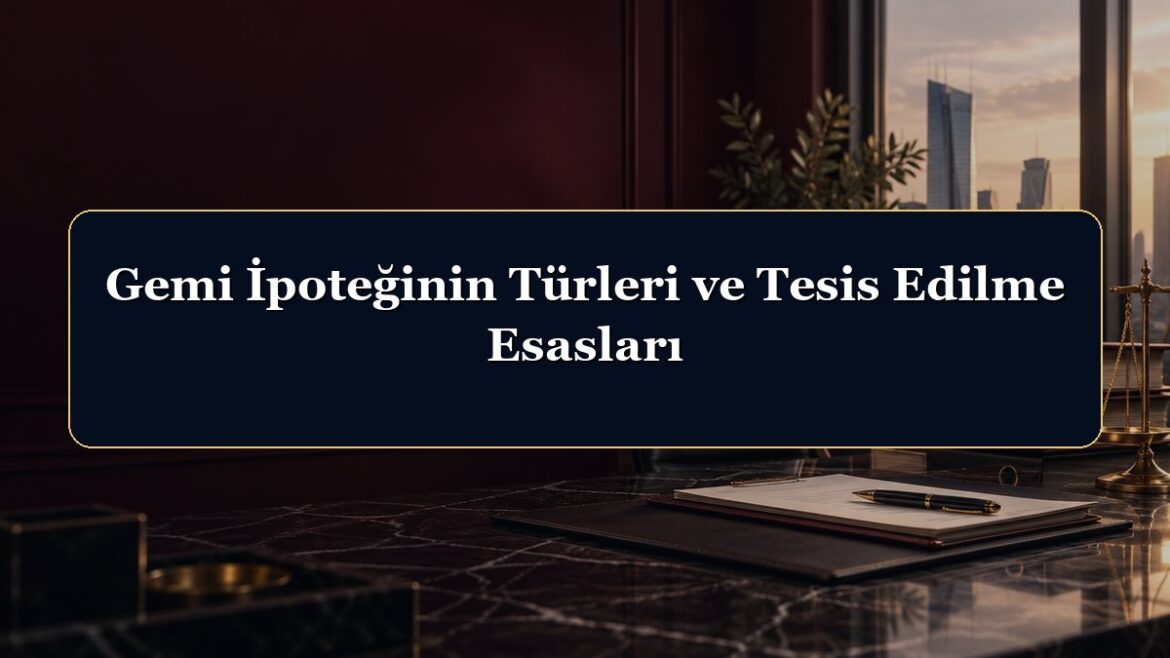 Gemi İpoteğinin Türleri ve Tesis Edilme Esasları