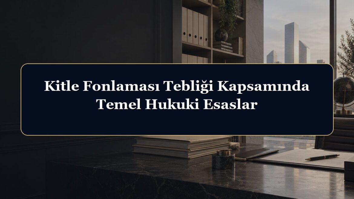 Kitle Fonlaması Tebliği Kapsamında Temel Hukuki Esaslar
