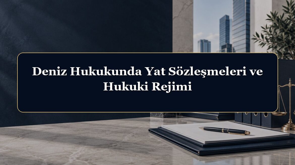 Deniz Hukukunda Yat Sözleşmeleri ve Hukuki Rejimi