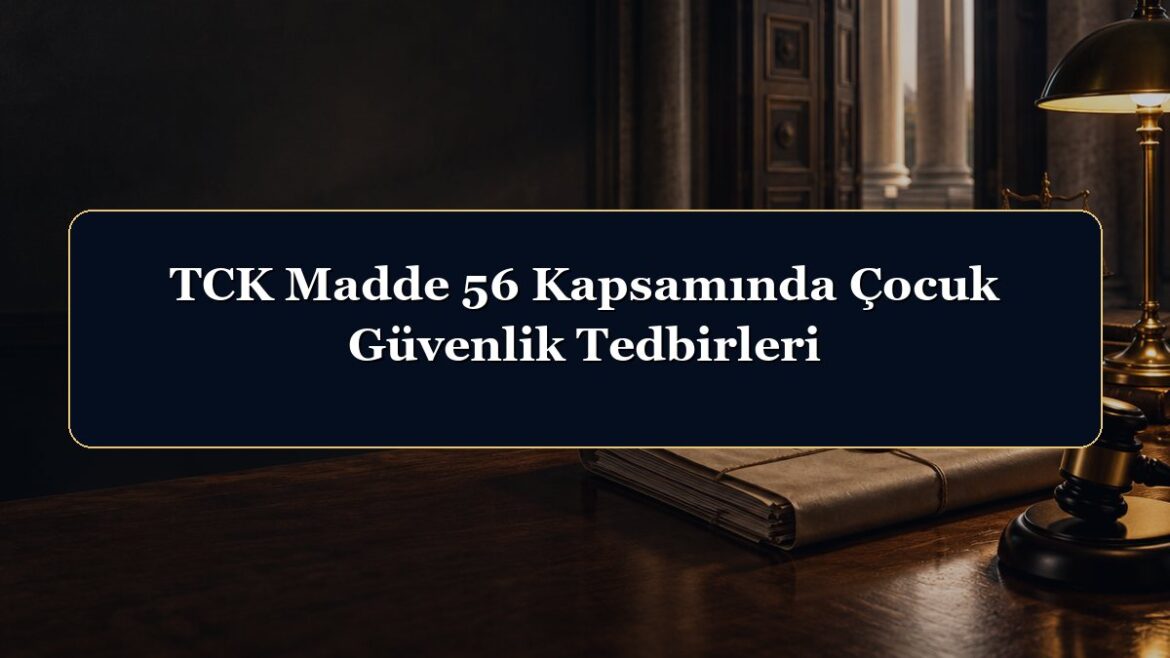 TCK Madde 56 Kapsamında Çocuk Güvenlik Tedbirleri