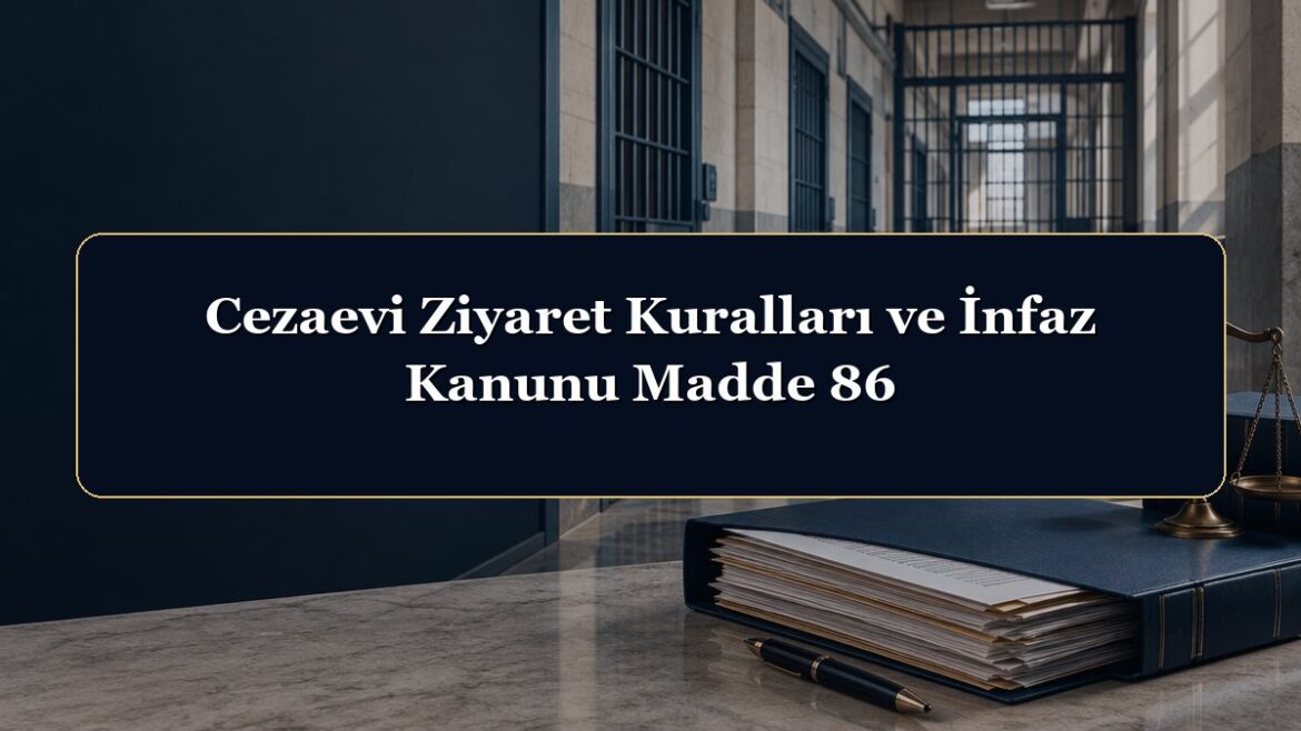 Cezaevi Ziyaret Kuralları ve İnfaz Kanunu Madde 86