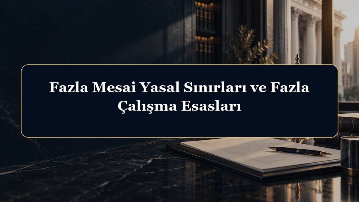 Fazla Mesai Yasal Sınırları ve Fazla Çalışma Esasları