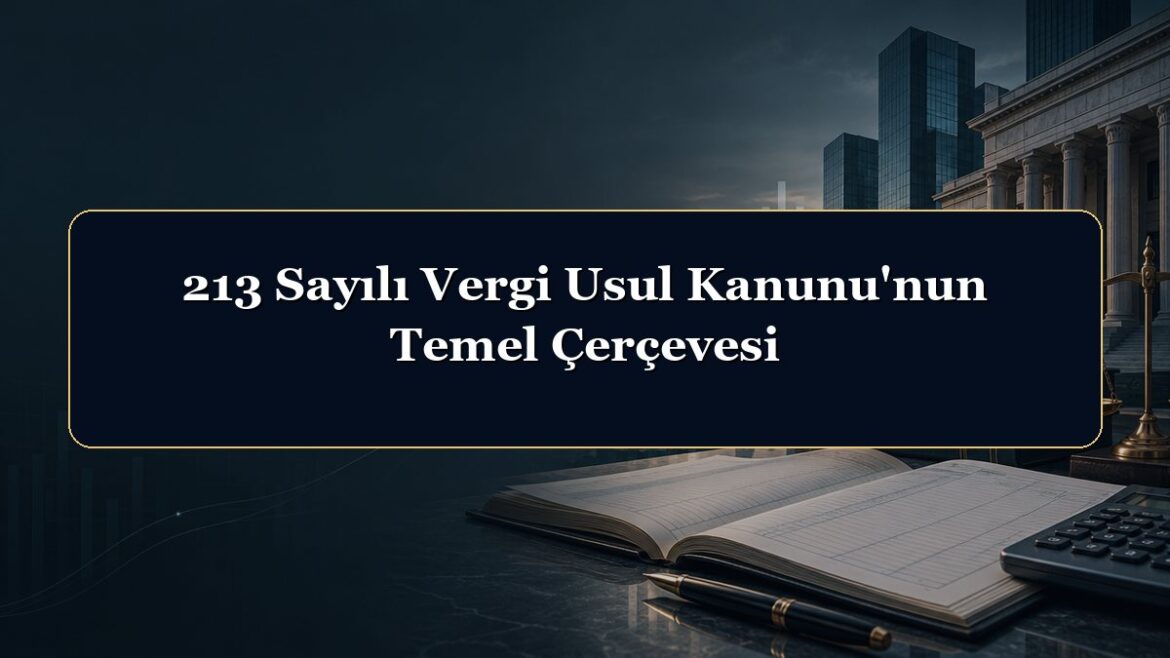 213 Sayılı Vergi Usul Kanunu'nun Temel Çerçevesi