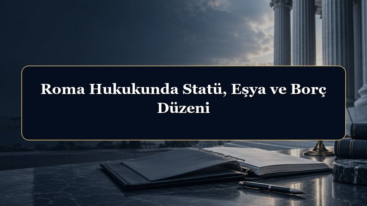 Roma Hukukunda Statü, Eşya ve Borç Düzeni