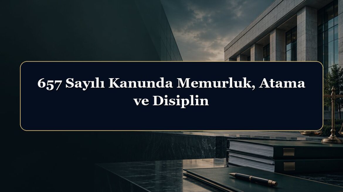 657 Sayılı Kanunda Memurluk, Atama ve Disiplin