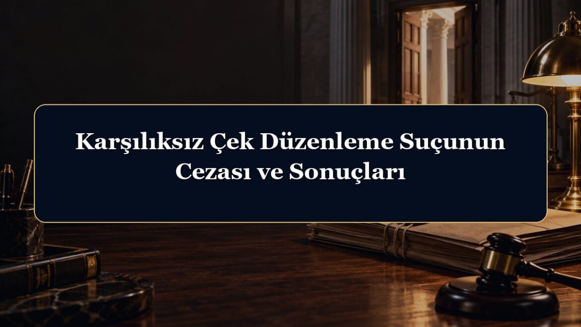 Karşılıksız Çek Düzenleme Suçunun Cezası ve Sonuçları