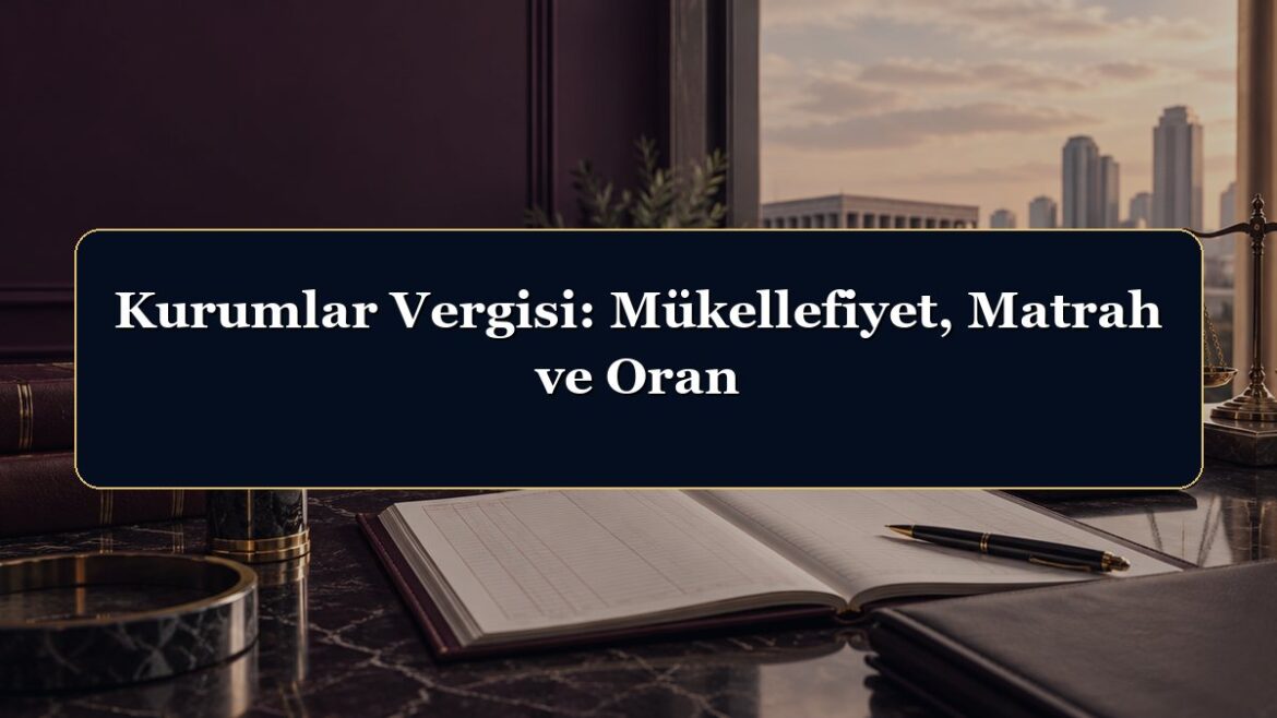 Kurumlar Vergisi: Mükellefiyet, Matrah ve Oran