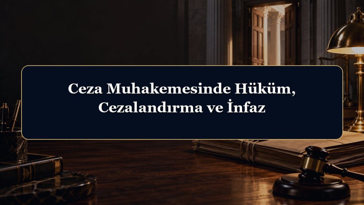 Ceza Muhakemesinde Hüküm, Cezalandırma ve İnfaz
