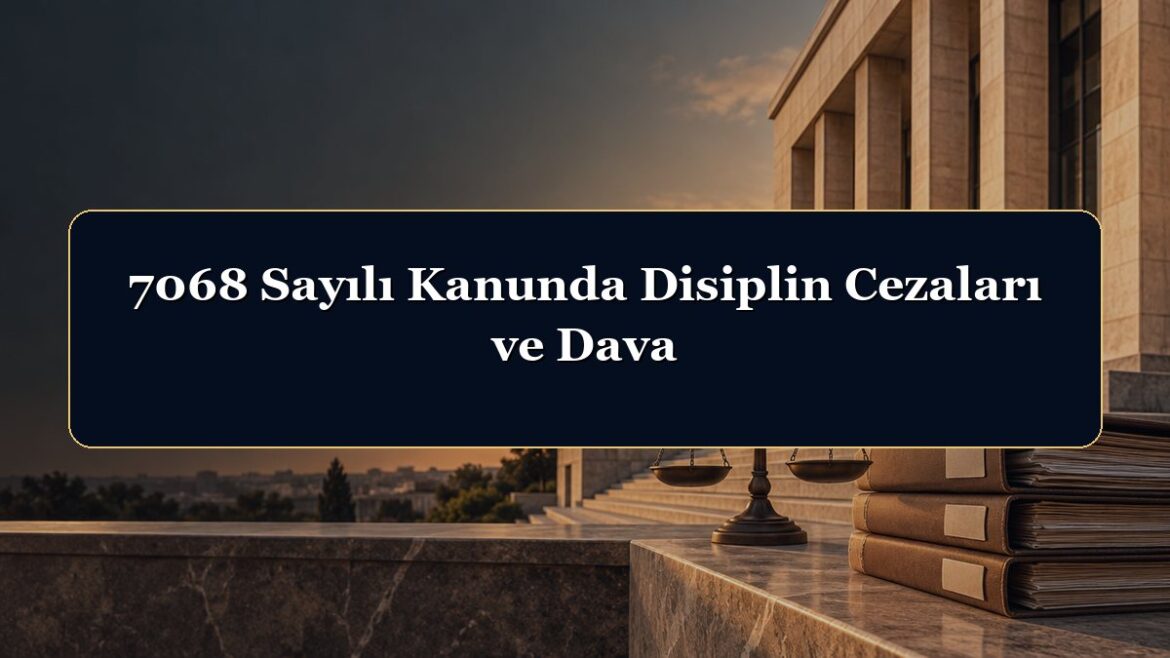 7068 Sayılı Kanunda Disiplin Cezaları ve Dava