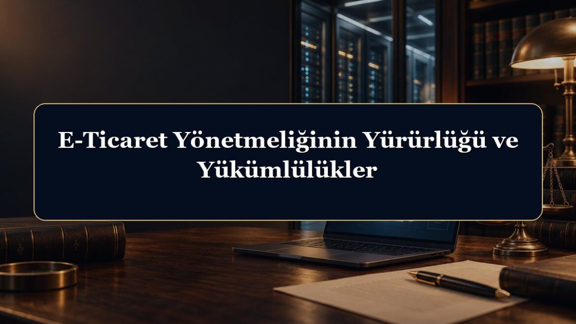 E-Ticaret Yönetmeliğinin Yürürlüğü ve Yükümlülükler