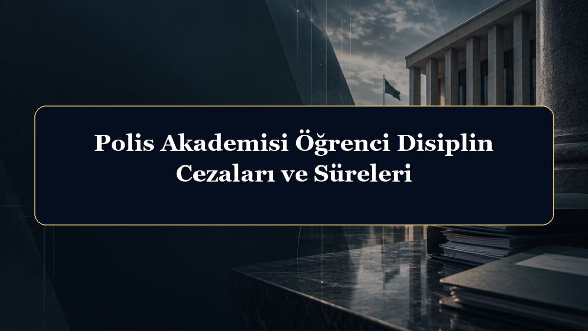 Polis Akademisi Öğrenci Disiplin Cezaları ve Süreleri
