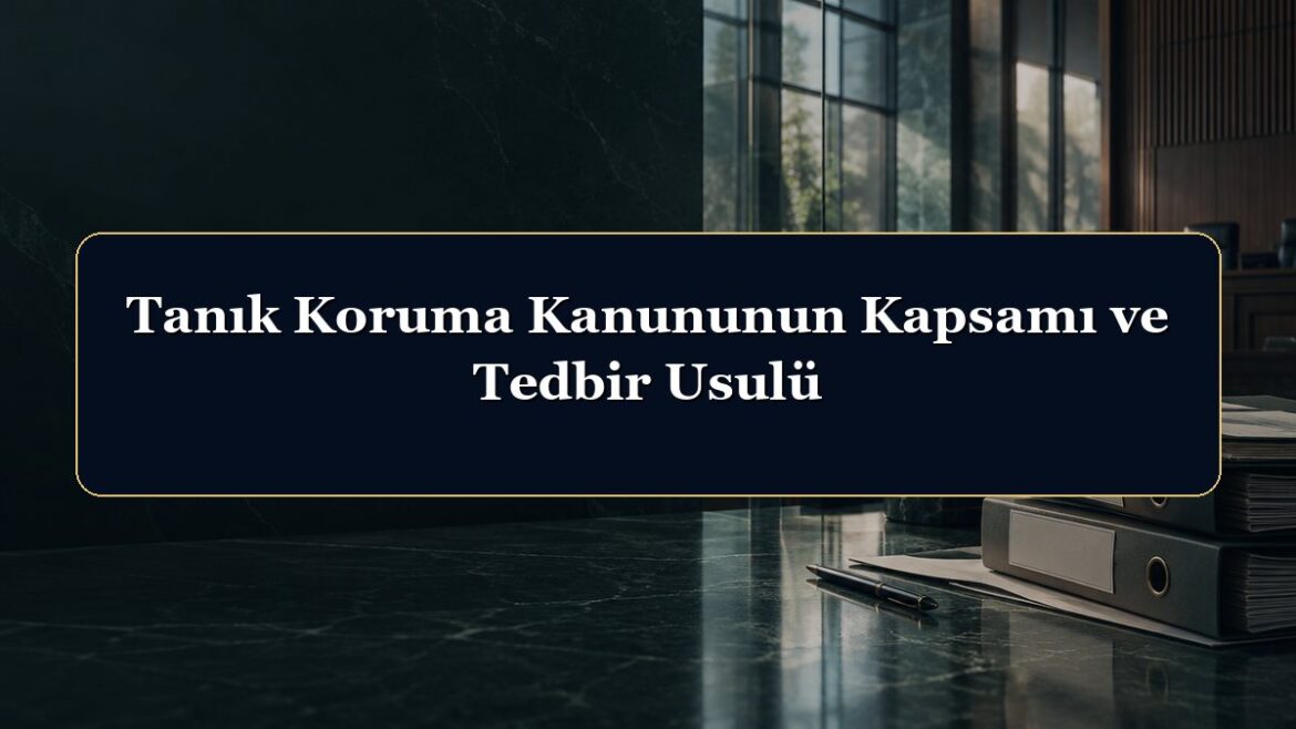 Tanık Koruma Kanununun Kapsamı ve Tedbir Usulü