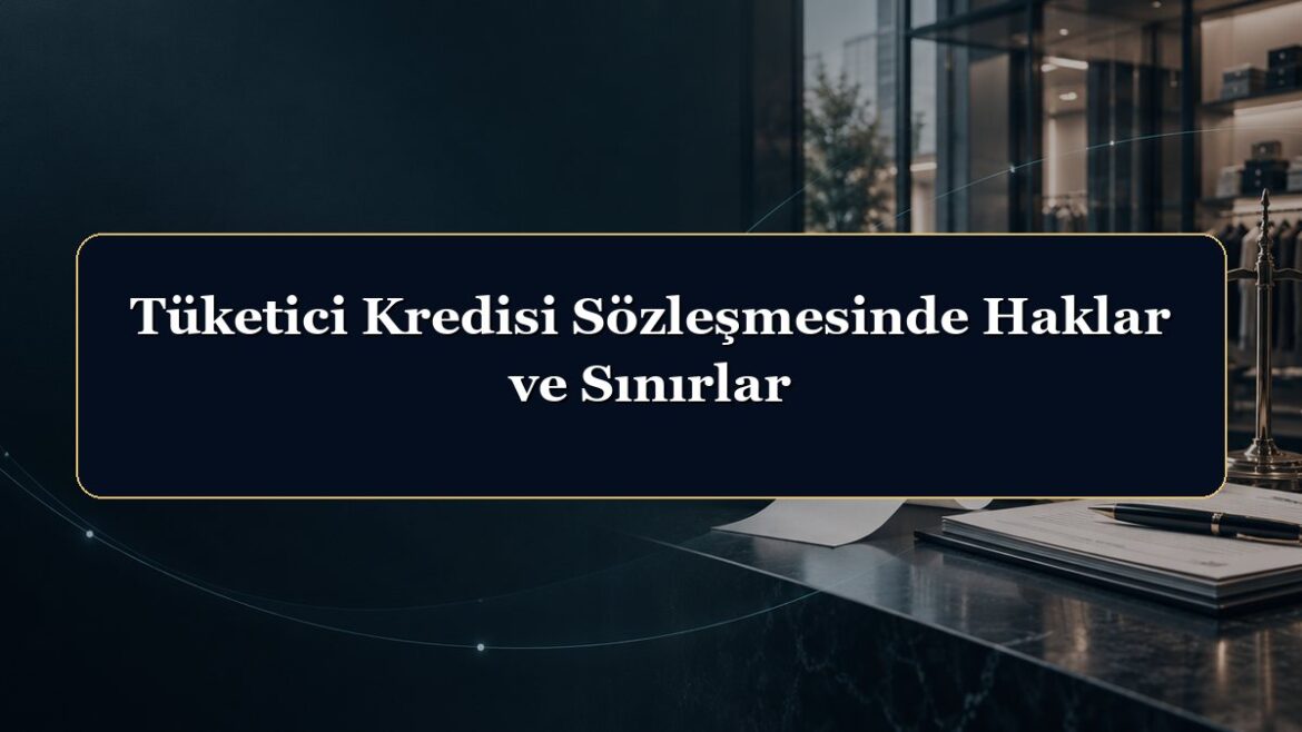 Tüketici Kredisi Sözleşmesinde Haklar ve Sınırlar
