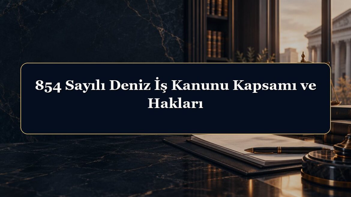 854 Sayılı Deniz İş Kanunu Kapsamı ve Hakları