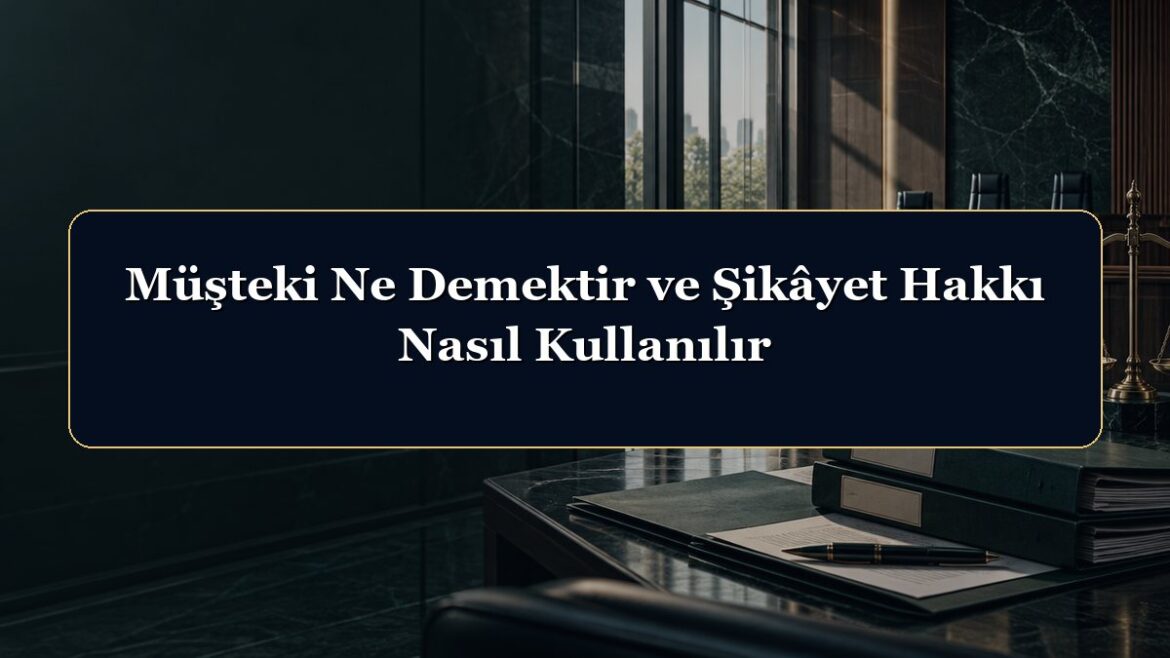 Müşteki Ne Demektir ve Şikâyet Hakkı Nasıl Kullanılır