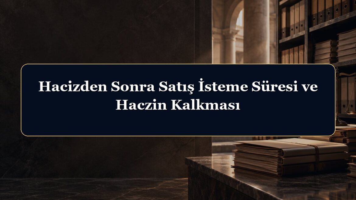 Hacizden Sonra Satış İsteme Süresi ve Haczin Kalkması