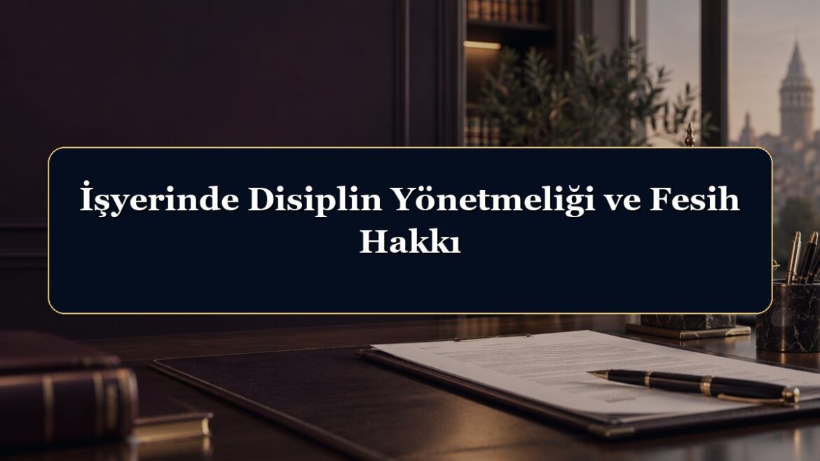 İşyerinde Disiplin Yönetmeliği ve Fesih Hakkı