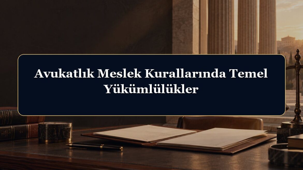 Avukatlık Meslek Kurallarında Temel Yükümlülükler