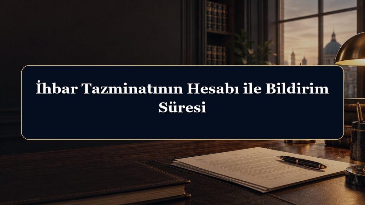 İhbar Tazminatının Hesabı ile Bildirim Süresi