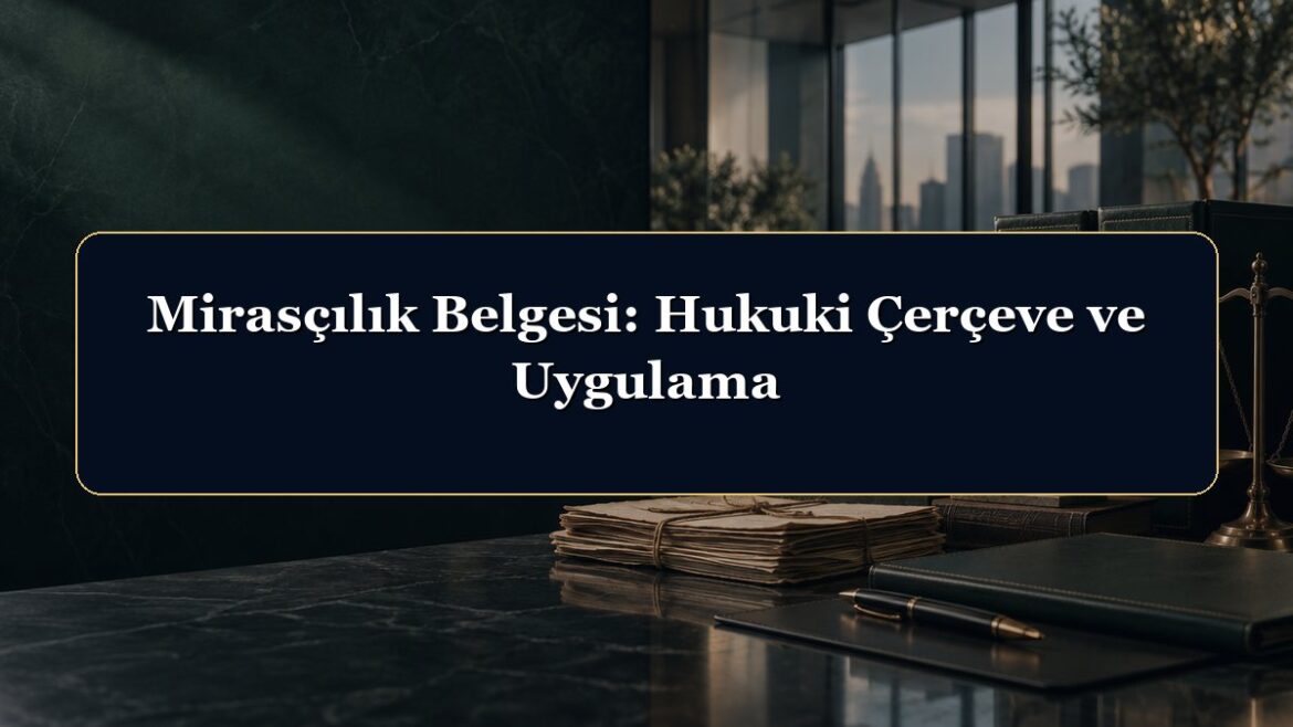 Mirasçılık Belgesi: Hukuki Çerçeve ve Uygulama