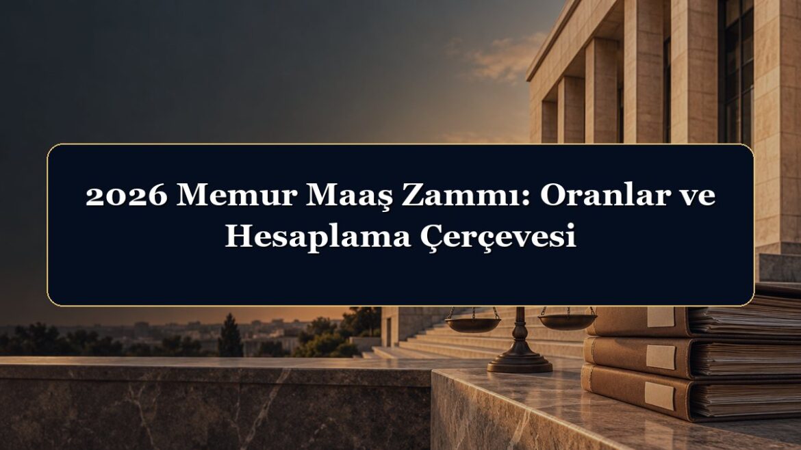 2026 Memur Maaş Zammı: Oranlar ve Hesaplama Çerçevesi