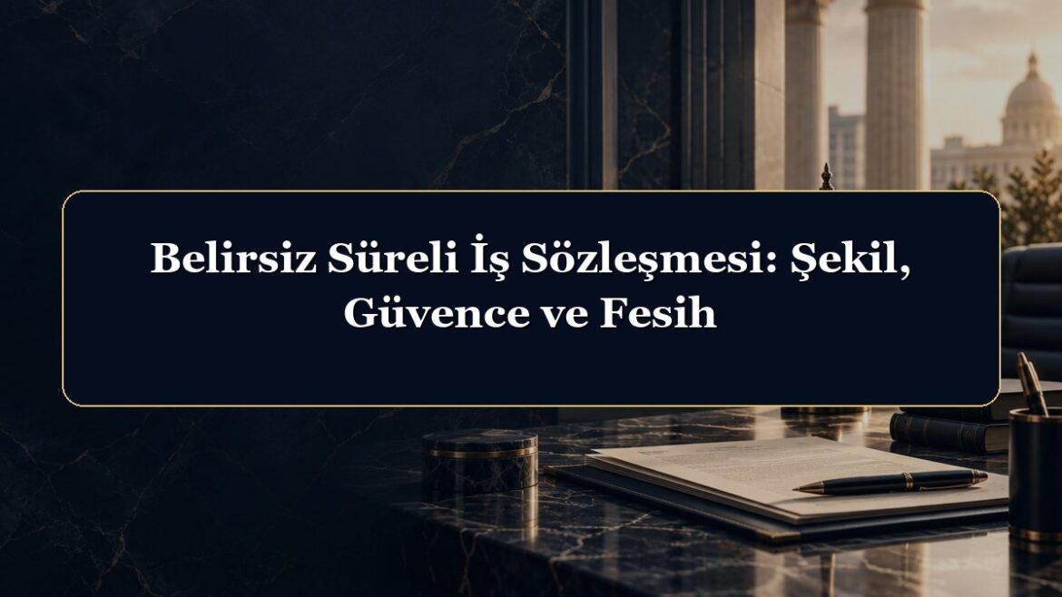 Belirsiz Süreli İş Sözleşmesi: Şekil, Güvence ve Fesih