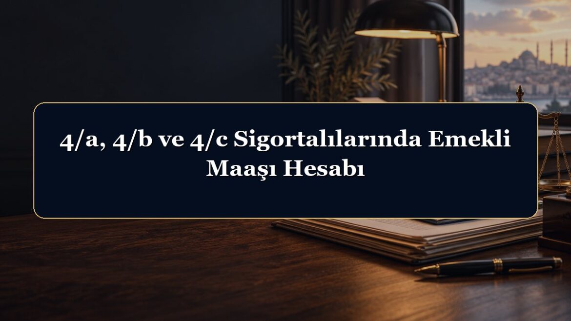 4/a, 4/b ve 4/c Sigortalılarında Emekli Maaşı Hesabı