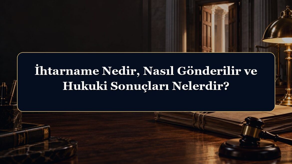 İhtarname Nedir, Nasıl Gönderilir ve Hukuki Sonuçları Nelerdir?