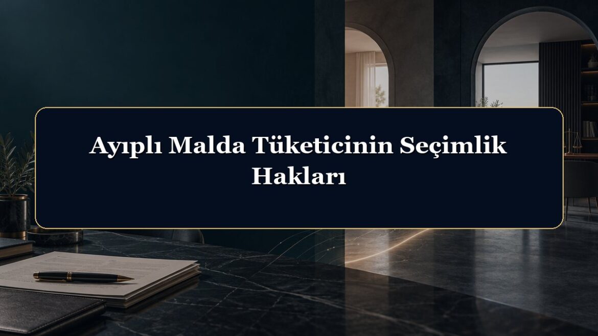Ayıplı Malda Tüketicinin Seçimlik Hakları