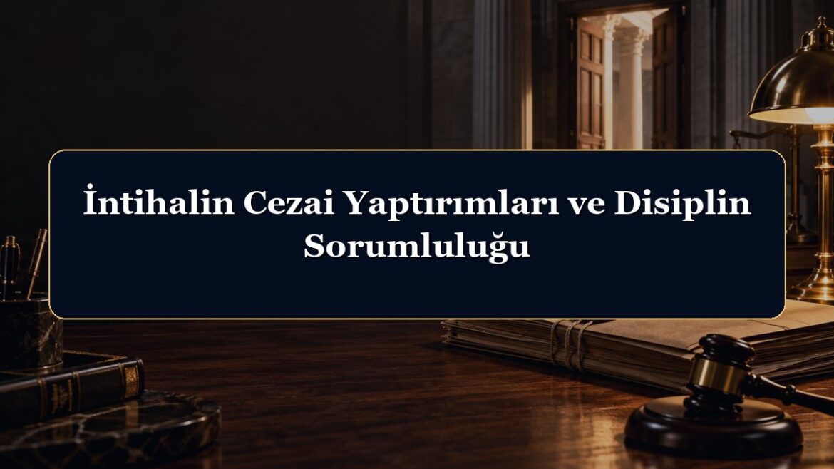 İntihalin Cezai Yaptırımları ve Disiplin Sorumluluğu