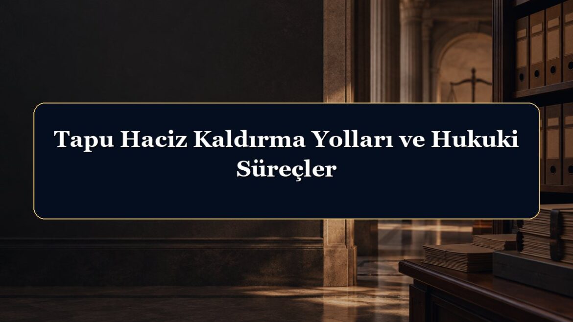 Tapu Haciz Kaldırma Yolları ve Hukuki Süreçler