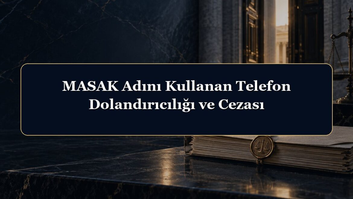 MASAK Adını Kullanan Telefon Dolandırıcılığı ve Cezası