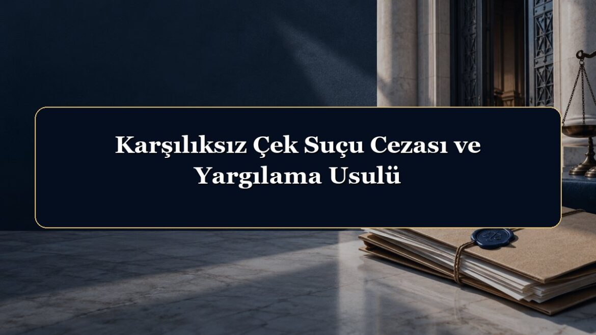 Karşılıksız Çek Suçu Cezası ve Yargılama Usulü