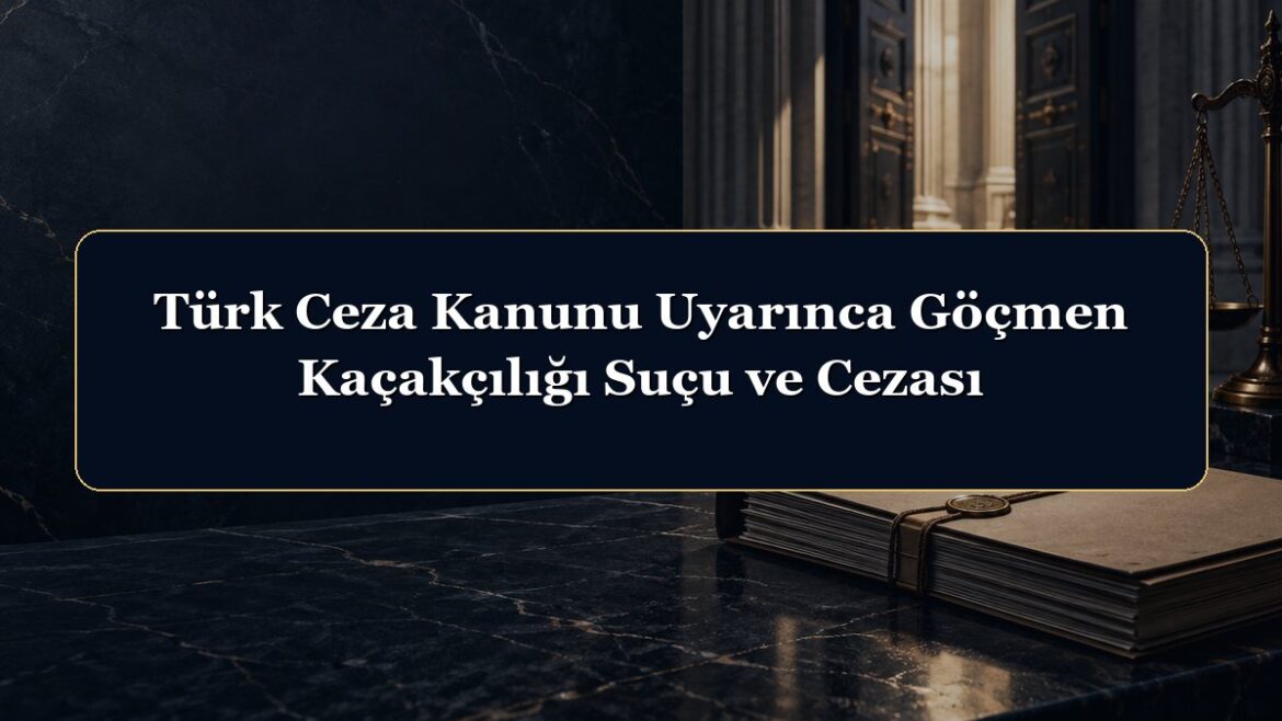 Türk Ceza Kanunu Uyarınca Göçmen Kaçakçılığı Suçu ve Cezası