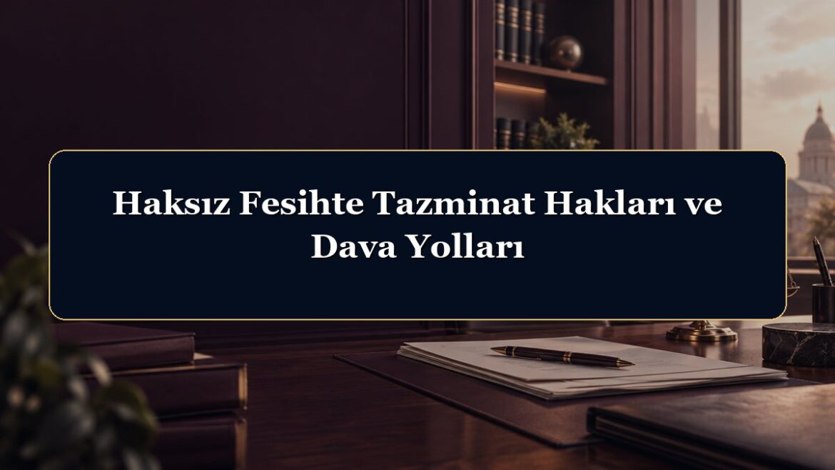Haksız Fesihte Tazminat Hakları ve Dava Yolları