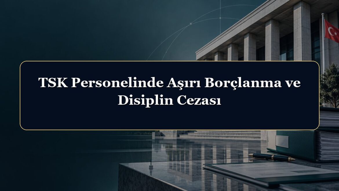 TSK Personelinde Aşırı Borçlanma ve Disiplin Cezası