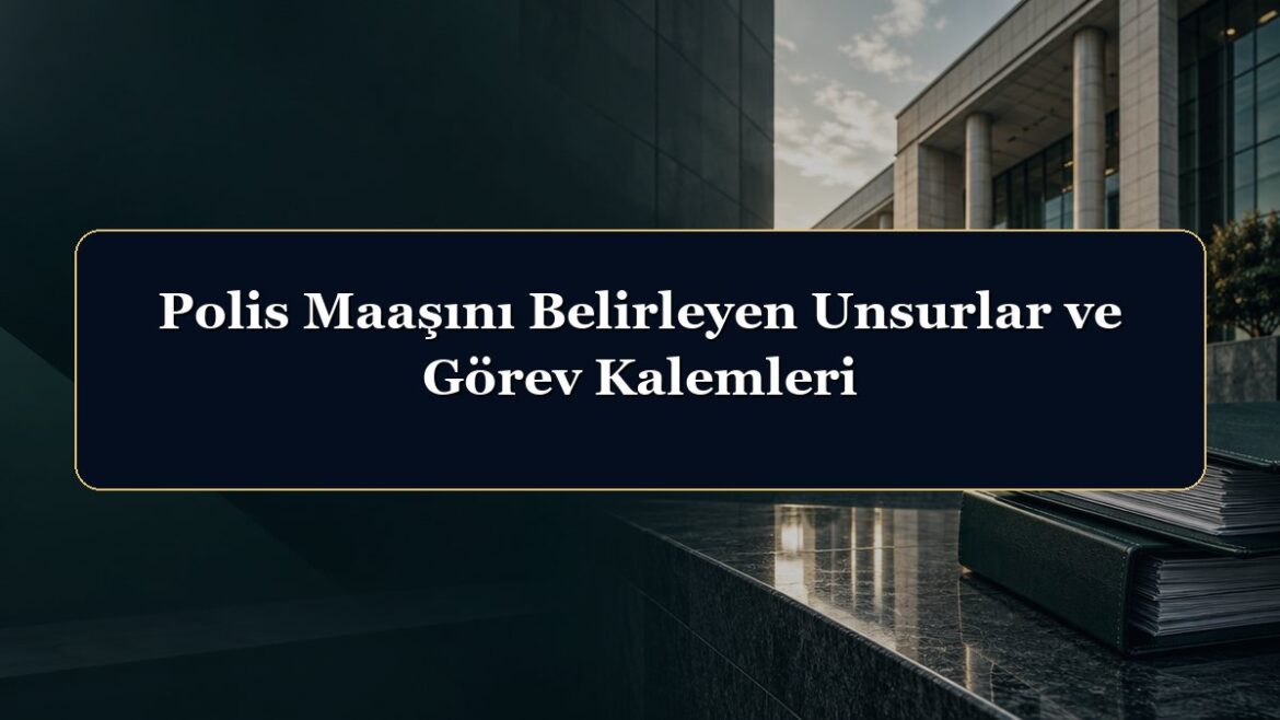 Polis Maaşını Belirleyen Unsurlar ve Görev Kalemleri