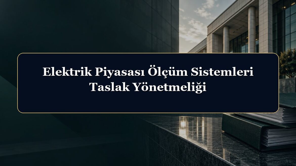 Elektrik Piyasası Ölçüm Sistemleri Taslak Yönetmeliği