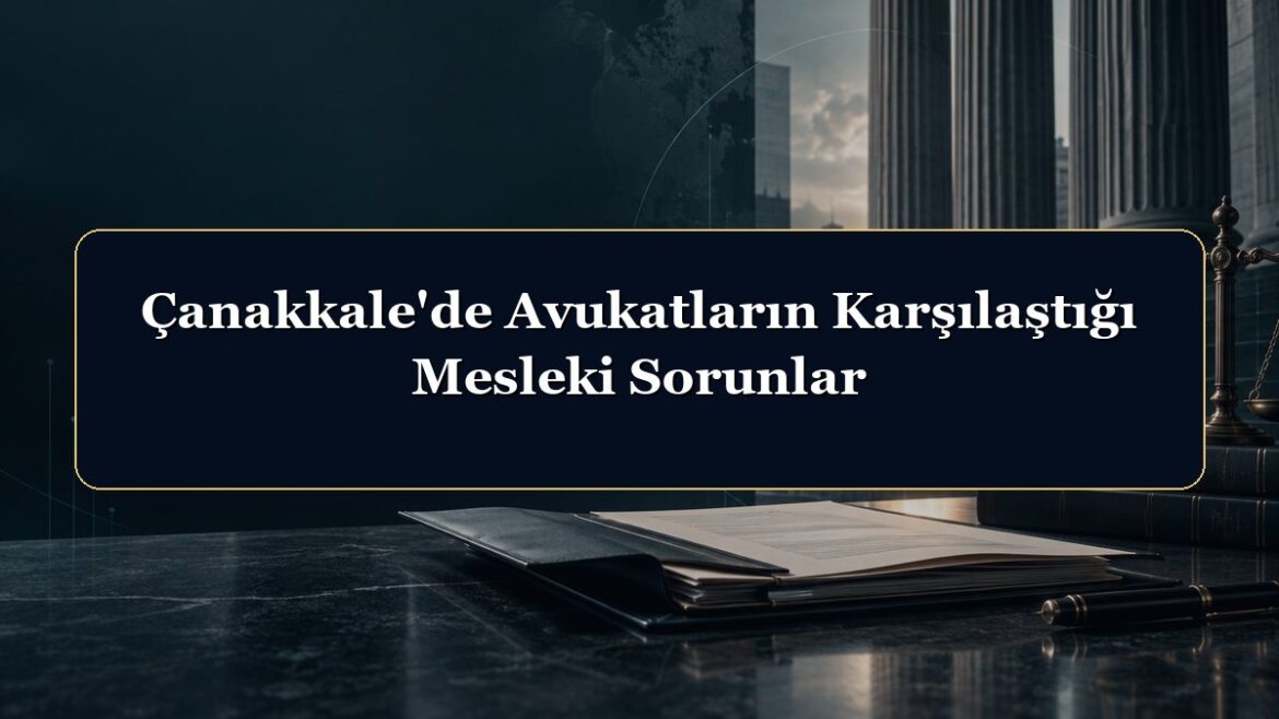Çanakkale'de Avukatların Karşılaştığı Mesleki Sorunlar