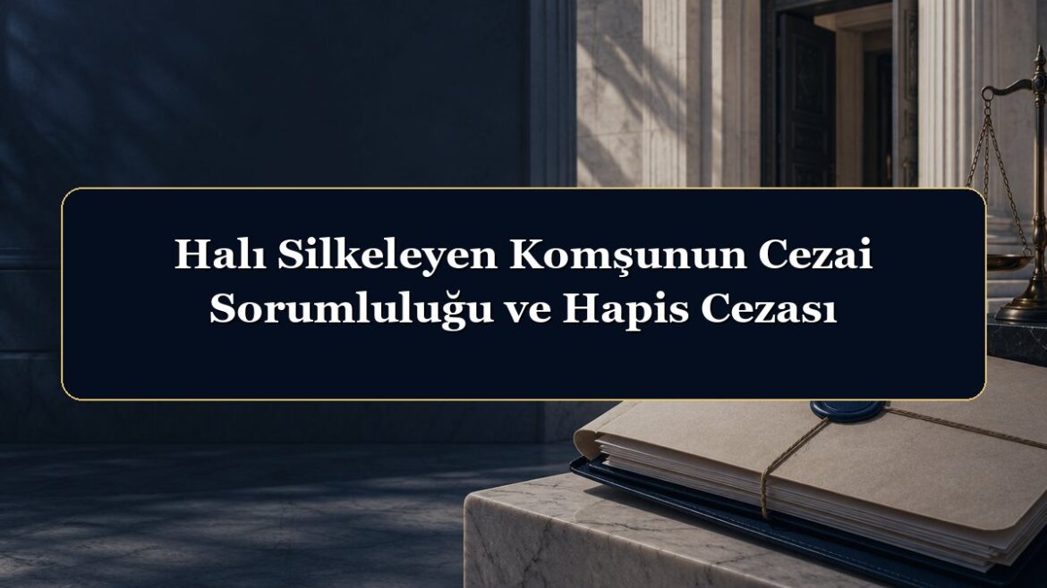 Halı Silkeleyen Komşunun Cezai Sorumluluğu ve Hapis Cezası