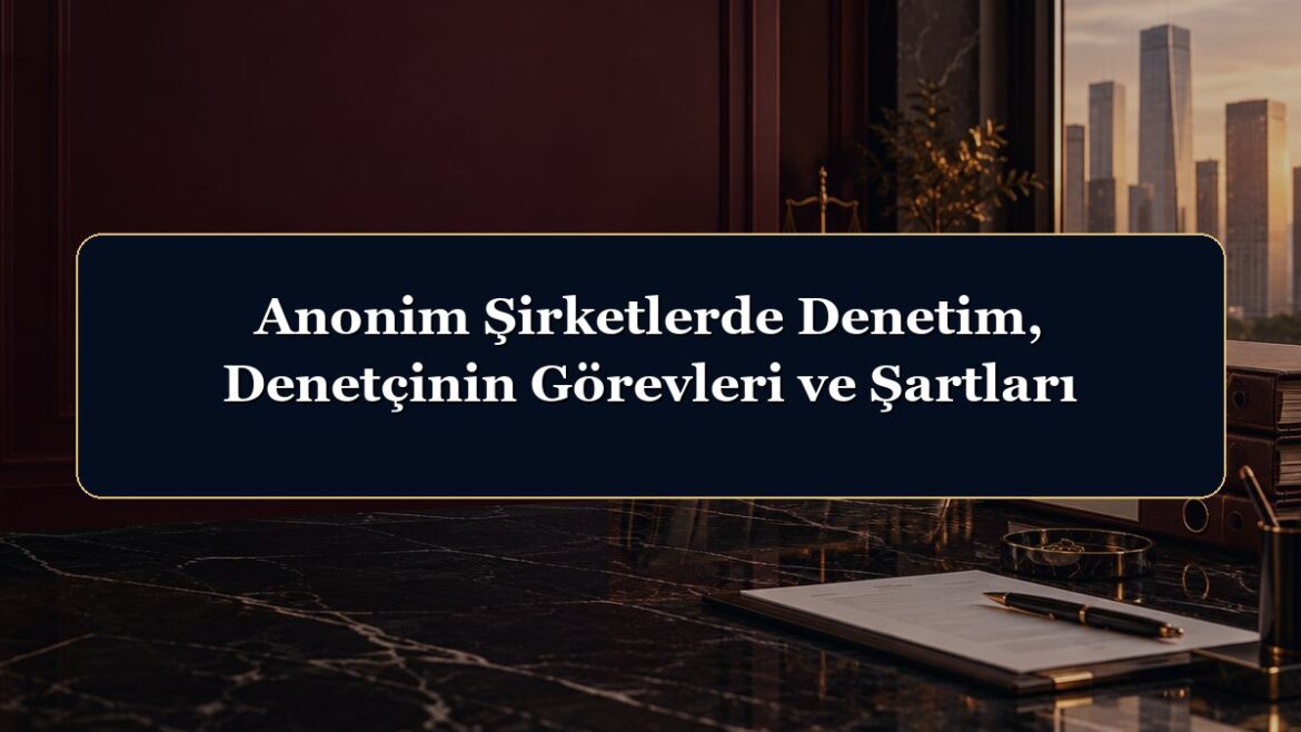 Anonim Şirketlerde Denetim, Denetçinin Görevleri ve Şartları