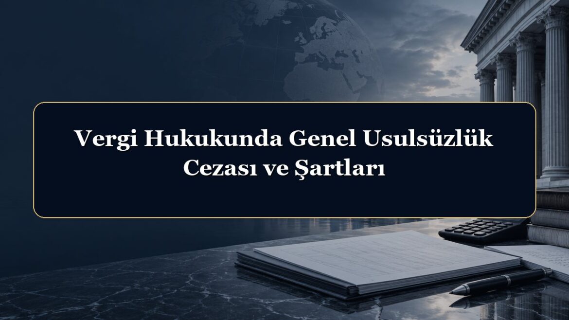 Vergi Hukukunda Genel Usulsüzlük Cezası ve Şartları