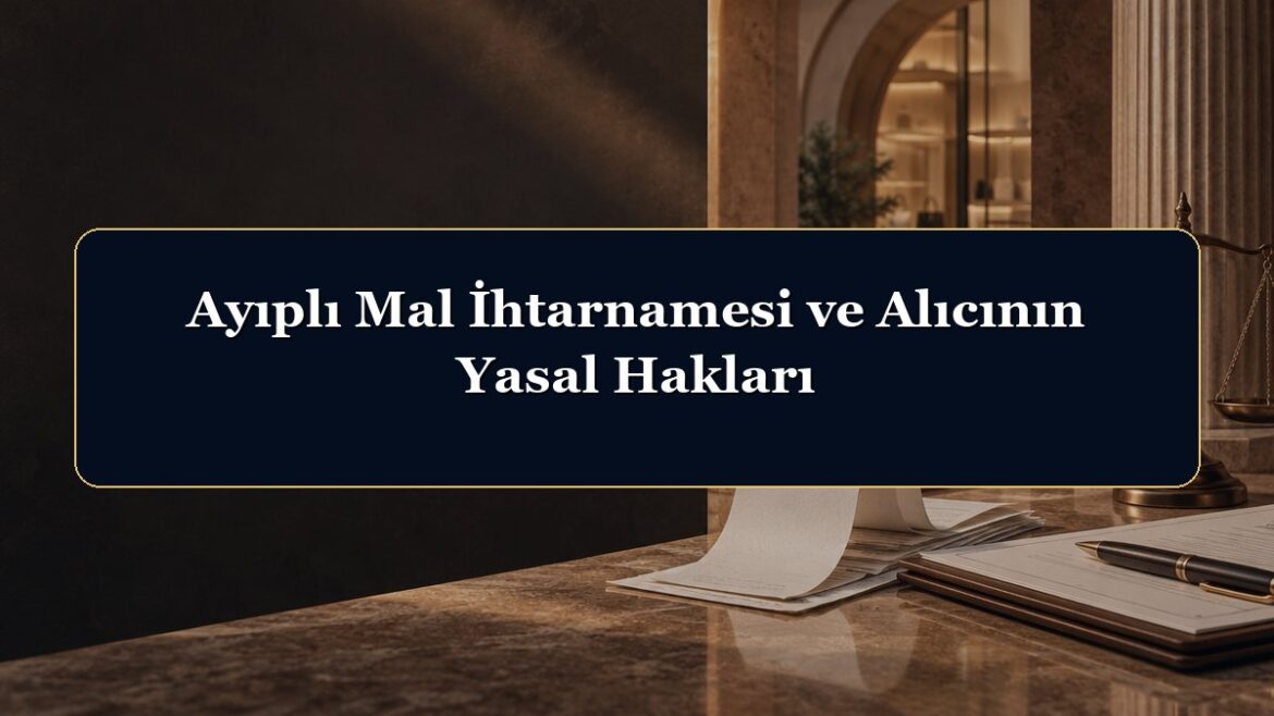 Ayıplı Mal İhtarnamesi ve Alıcının Yasal Hakları