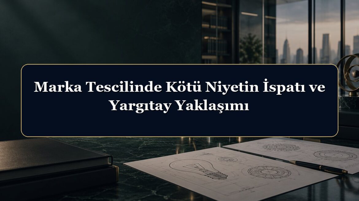 Marka Tescilinde Kötü Niyetin İspatı ve Yargıtay Yaklaşımı